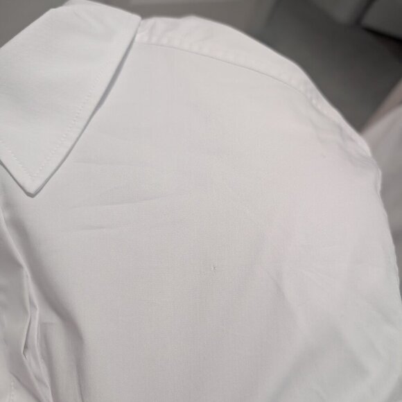 (See Comments) NWT Good American | Oversized Poplin Shirt in White (1/Small) - Picture 11 of 16
